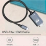 Type C-HDMI кабел за свързване на телефон с телевизор, 2м/4Kx2K - 60Hz, снимка 4