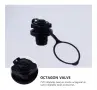 Комплект от 4 въздушни клапана за лодка, PVC, черен, 4.00x3.50x3.50см, снимка 3
