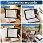 Увеличителна голяма ръчна лупа A4 за цяла страница правоъгълна за четене на книги вестници 5Х, снимка 4