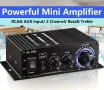AK-280 компактен Hi-Fi стерео усилвател 2 × 40 W с RCA и AUX вход + Гаранция, снимка 1