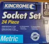 KINCROME гедоре / гидория 1/4", 1/2" , 24 части качествени вложки камъни комплект метална кутия, снимка 7
