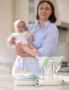 Нов BPA Free комплект за почистване на бебешки бутилки Momcozy силиконова четка поставка и кутия, снимка 2