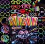 Парти комплект неонови пръчки MULEVIP Glow Party, 347 части, фосфоресциращи пръчки с конектори , снимка 1