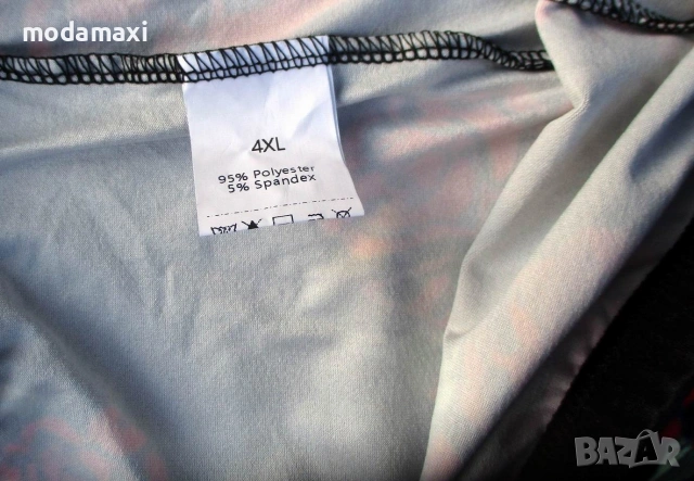4XL/5XL  Нов   клин/панталон с рози , снимка 5 - Панталони - 55054219