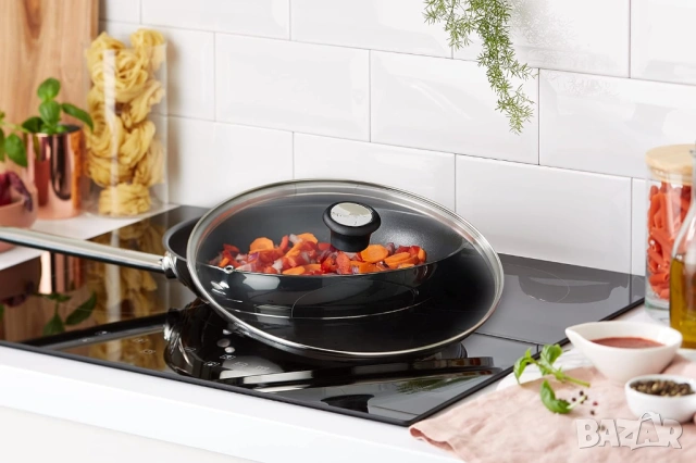 Продавам стъклен капак Tefal – 30 см, снимка 2 - Съдове за готвене - 54442496