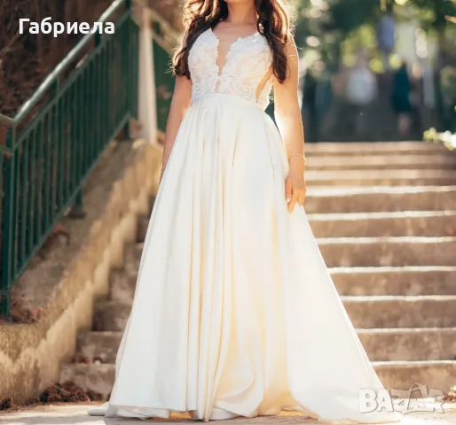 Булчинска рокля от бутик Alegra, снимка 3 - Рокли - 55582533