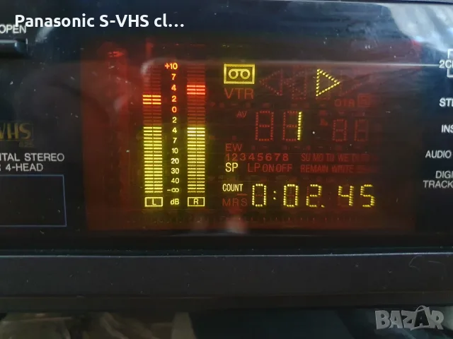 Panasonic NV-FS90 S-VHS ,Hi-Fi stereo 7 head SpLp, снимка 3 - Плейъри, домашно кино, прожектори - 55680202