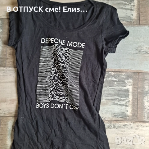 дамска тениска оригинал Depeche mode Boys don't cry -мотив Joy division