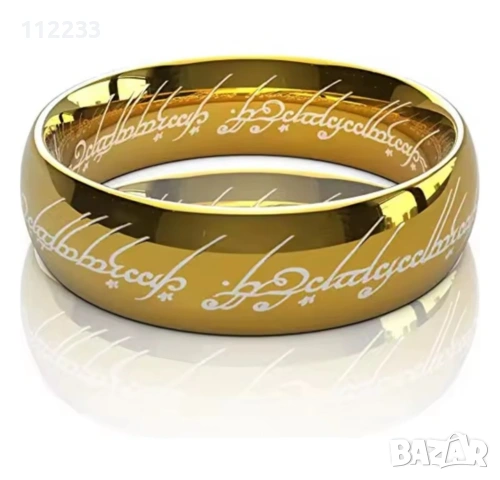 The One Ring-гравирани пръстени от Властелинът на пръстените, снимка 4 - Пръстени - 54765538