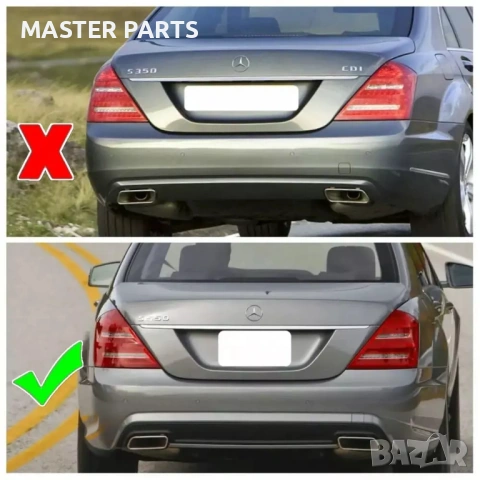 Капаче за Кука на Задна Броня за Mercedes W221 AMG (2006-2013) AMG, снимка 7 - Части - 54574276