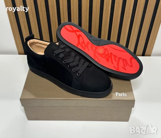 Christian Louboutin Нови Мъжки Маратонки Велур 40-44 Номер 