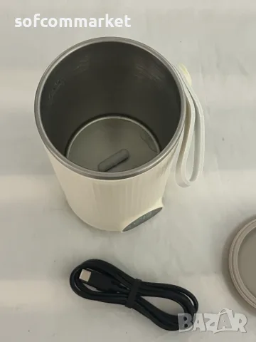 Смарт термочаша със саморазбъркване Travel Hot Water (400ml) – С гаранция!, снимка 2 - Чаши - 55486265