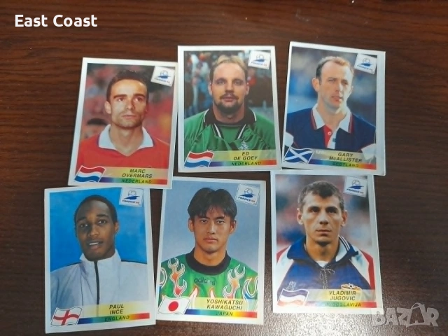 Голям лот емблеми и стикери/отрезки Panini Световно 94-та и 98-ма, Европейско 96-та, снимка 12 - Фен артикули - 54995647