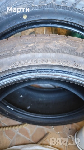 Летни гуми Бриджистоун 275/45 R 20, снимка 2 - Гуми и джанти - 55192091