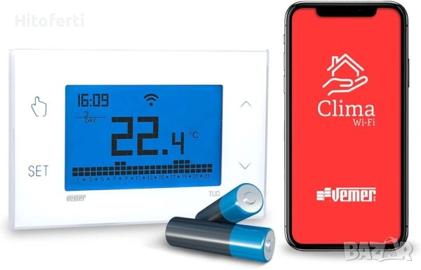 Термостат VEMER VE788600 TUO, снимка 3 - Мрежови адаптери - 54346983