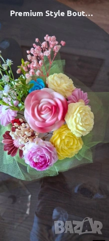 букет от соеви свещи , снимка 18 - Декорация за дома - 54004949