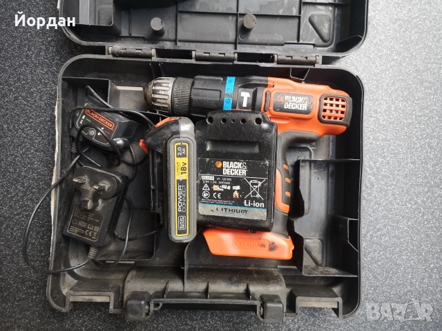 Винтоверт с удар black & decker, снимка 3 - Винтоверти - 55671706
