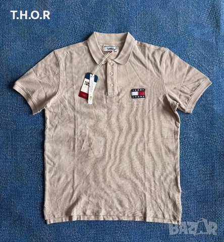 Tommy Hilfiger TOMMY JEANS Polo Shirt ОРИГИНАЛНИ мъжки поло тениски - M/L, снимка 3 - Тениски - 54982127