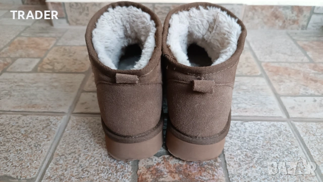 Дамски топли боти ботуши в стил UGG, снимка 6 - Дамски апрески - 43224024