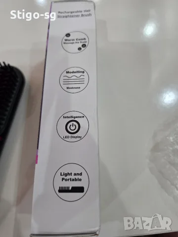 Безжична четка за изправяне на коса, 5200mAh, 3 настройки за градуси, снимка 6 - Други - 55594936