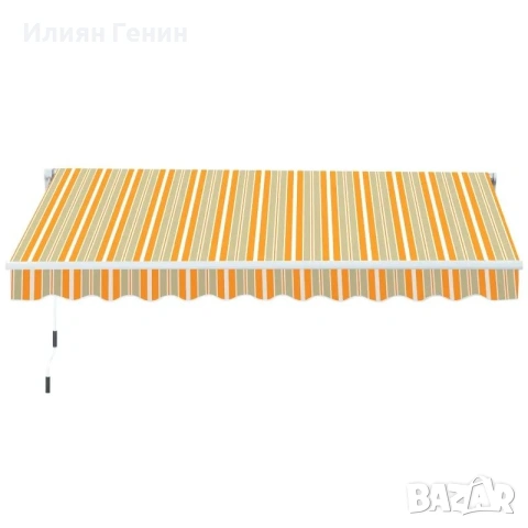 Сенник Outsunny, сгъваем сенник с рамо, слънцезащита, ръчна манивела, снимка 9 - Градински мебели, декорация  - 54785703