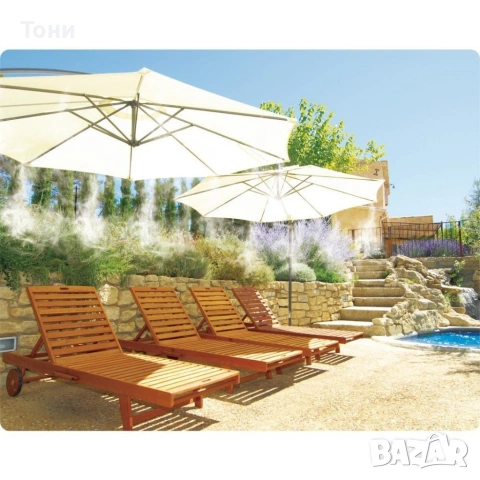 Охлаждаща система с водна мъгла, за двор, тераса, веранди – 10, 15 и 20м., снимка 3 - Други - 54185753