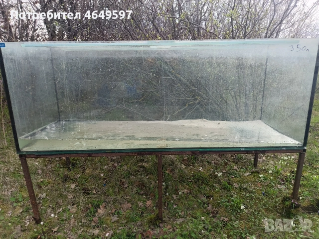 Аквариум 350 литра с дебело стъкло.