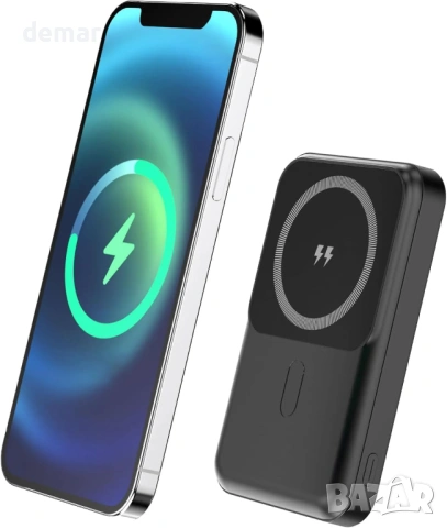 SilverLabel 10 000mAh безжична магнитна външна батерия