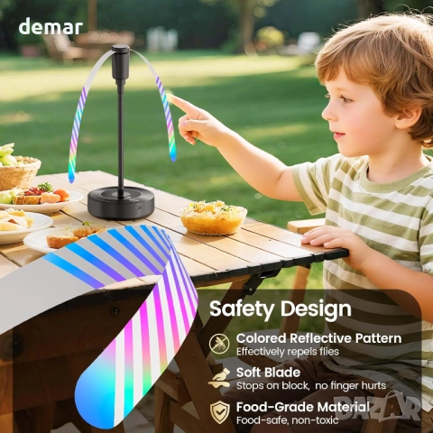 Акумулаторни вентилатори за маса, 2000mAh, 20 часа, LED дисплей, 4 броя, снимка 4 - Други стоки за дома - 54450926
