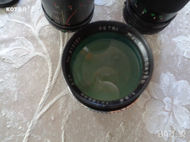 Продавам  Лот от 5 ретро ръчнофокусни обектива (Canon FD, Pentax K, Minolta MD), снимка 6 - Обективи и филтри - 54734156