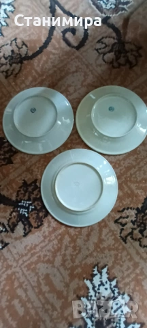 порцеланови чинии - ретро, снимка 5 - Чинии - 54257754