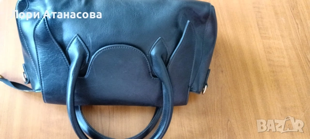 Дамска елегантна чанта от качествена еко кожа с две дръжки и дълга дръжка, снимка 6 - Чанти - 54015141