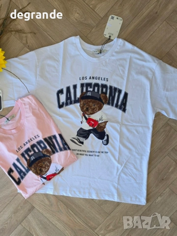  🎀Дамска Тениска с Мече, снимка 2 - Тениски - 54309867