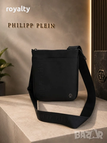 Philipp Plein Нова Черна Мъжка Чанта 