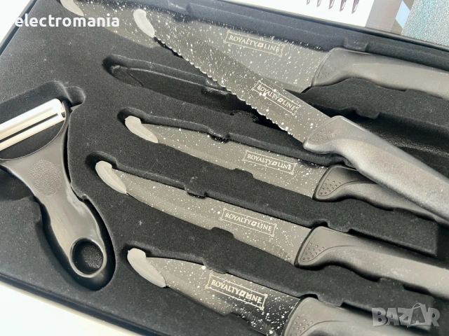 комплект ножове Royalty Line RL-MB5S, снимка 5 - Прибори за хранене, готвене и сервиране - 54236544
