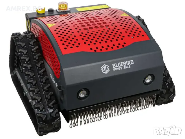 Радиоуправляем самоходен мулчер Blue Bird FM 24-65 Hybrid | Верижно задвижване | 65 см, снимка 6 - Градинска техника - 55363414
