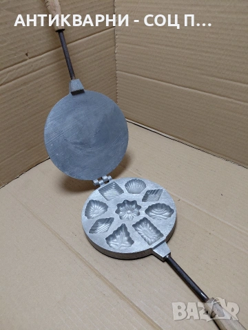 Соц Стар Гофретник За Печене На Тестени Сладки. НОМЕР 1722., снимка 6 - Антикварни и старинни предмети - 54169109