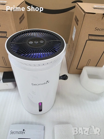 Промо! Електрически влагоуловител Secmote, 2000ml, 50m². Обезвлажнител с двоен полупроводник, снимка 12 - Влагоабсорбатори и влагоуловители - 55168027