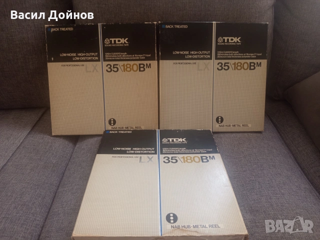 Магнетофонни ролки с лента TDK LX 35/180BM, снимка 2 - Други - 55159679