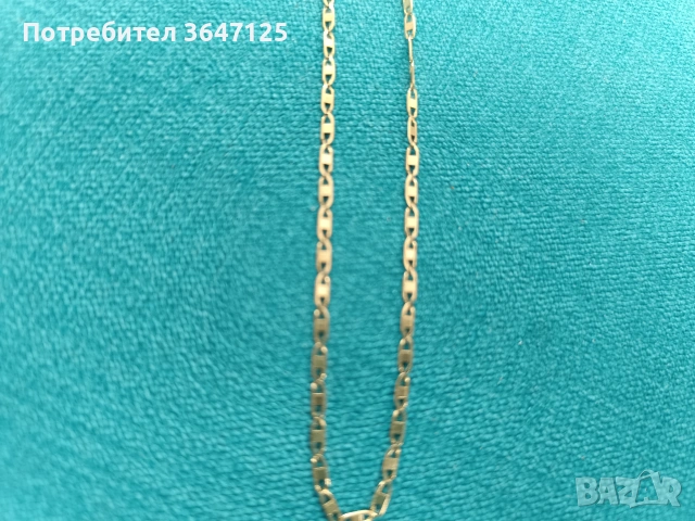 Златен синджир 240 Е, плетка Картие, 2.97 гр. 50 см, 14 карата, проба 585. Не е носен, като нов.