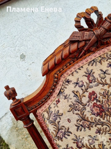 Кресло в стил Луи XVI , снимка 7 - Дивани и мека мебел - 53967151