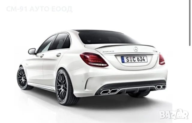 Лип спойлер багажник W205 C-класа