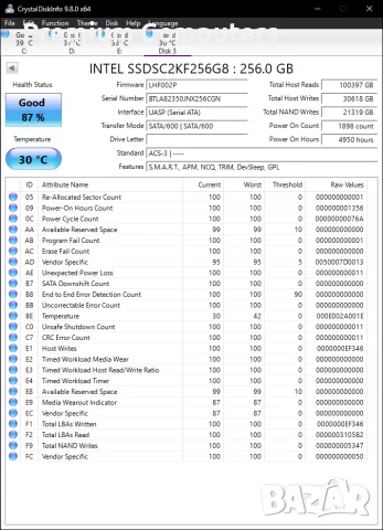 SSD Sata - различни модели Samsung, Kingston и др от 128 до 500гб., снимка 8 - Твърди дискове - 55677897