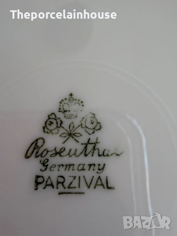 ✨ Изящен немски порцеланов сервиз ROSENTHAL PARZIVAL Germany – 37 части 🌿, снимка 5 - Сервизи - 55002703