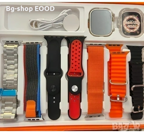 Смарт часовник 7в1, Smart watch ULTRA, Спортен часовник за мъже и жени, снимка 5 - Смарт часовници - 54386865