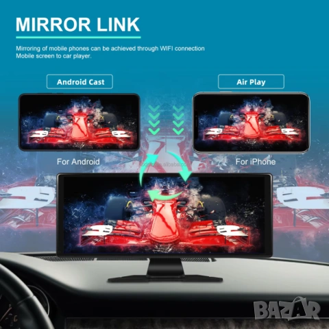 11.3” Мултимедия 4K DVR Видеорегистратор CarPlay Android Auto монитор, Дисплей WiFi Bluetooth Камера, снимка 4 - Аксесоари и консумативи - 54467757
