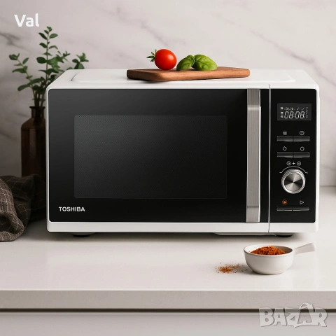 Микровълнова печка Toshiba MW3-AC26SF (26 L) / MW3-SAC23SF (23 L) - С грил, конвекция и Air Fry, снимка 3 - Микровълнови - 54760199