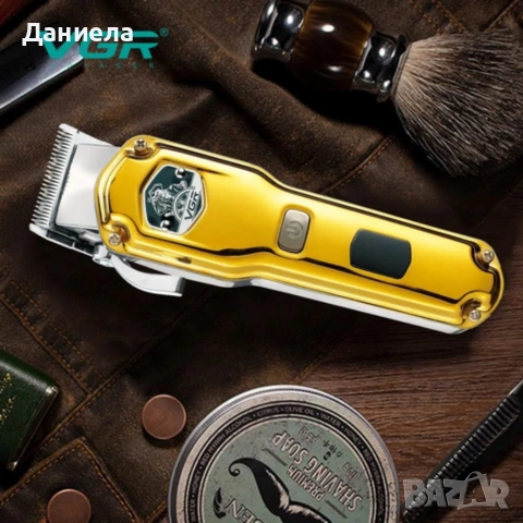 Професионална безжична машинка за подстригване VGR V-693 – стоманени ножчета, LED дисплей, снимка 4 - Други стоки за дома - 54696146