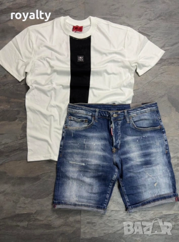 Hugo Boss Нов Мъжки Летен Къс Комплект Хюго Бос 