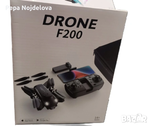 4K Безчетков дрон F200, снимка 2 - Дронове и аксесоари - 54606594